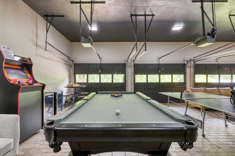Billiards in the game room