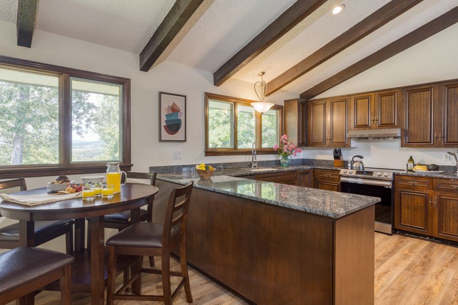 Kitchen and dining area