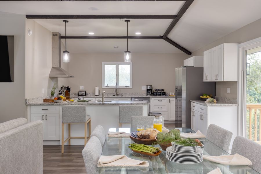 Pool house kitchen